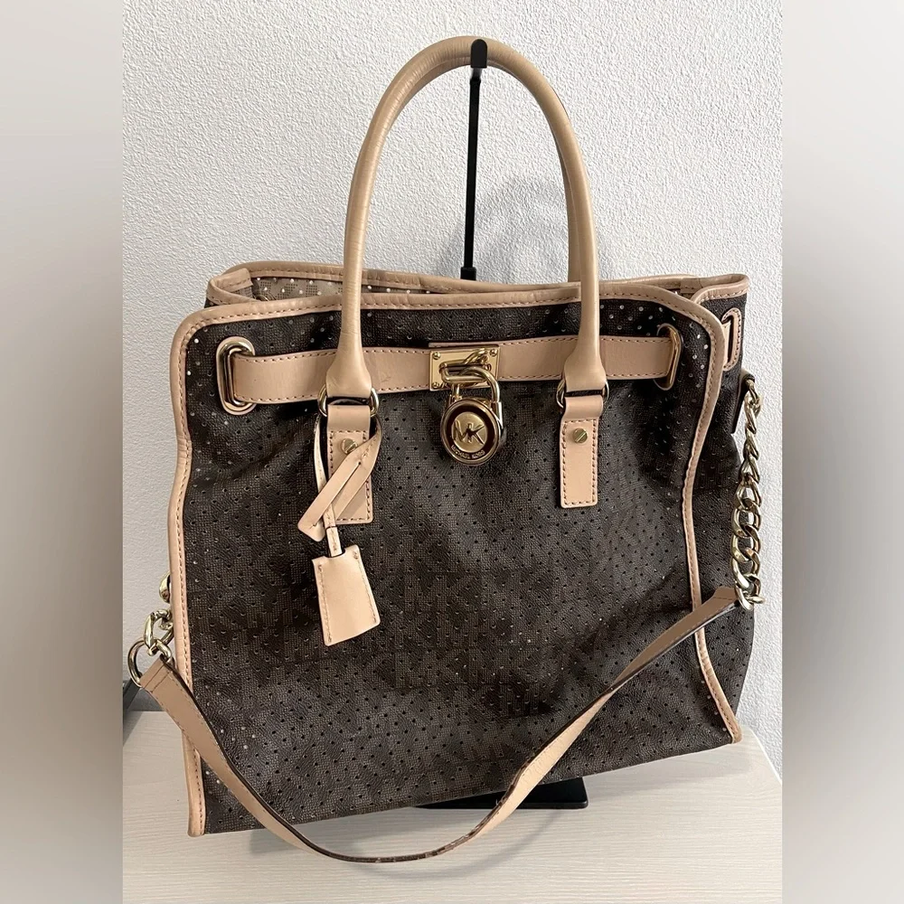 MICHAEL KORS Perforated Hamilton Purse